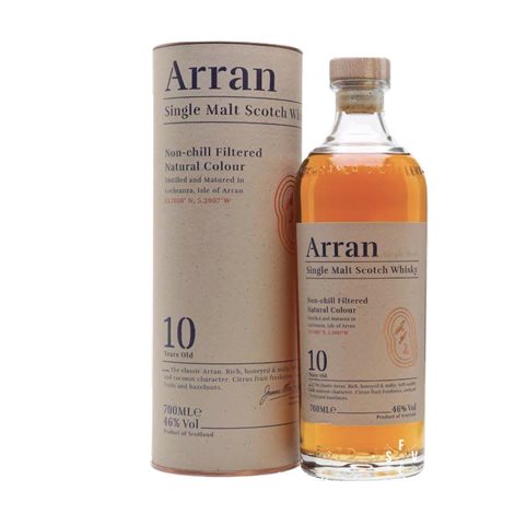 The Arran Malt - 10 Years Old, Single Malt Whisky, 46%, 70cl - slikforvoksne.dk